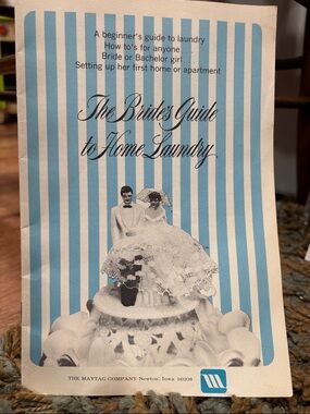 The Bride's Guide to Home Laundry - Blue & White Pamphlet